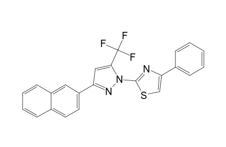 2-(3-BETA-NAPHTHYL-5-TRIFLUOROMETHYLPYRAZOL-1-YL)-4-PHENYLTHIAZOLE