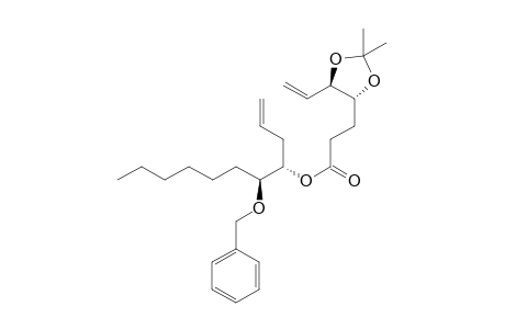3-((4R,5R)-2,2-Dimethyl-5-vinyl-[1,3]dioxolan-4-yl)-propionic acid (1S,2S)-1-allyl-2-benzyloxy-octyl ester