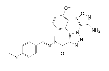 1-(4-amino-1,2,5-oxadiazol-3-yl)-N'-{(E)-[4-(dimethylamino)phenyl]methylidene}-5-(3-methoxyphenyl)-1H-1,2,3-triazole-4-carbohydrazide