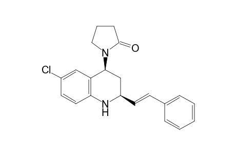 1-[(2S,4S)-6-chloranyl-2-[(E)-2-phenylethenyl]-1,2,3,4-tetrahydroquinolin-4-yl]pyrrolidin-2-one