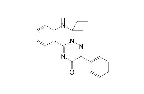 6-Ethyl-6-methyl-3-phenyl-6,7-dihydro-2H-[1,2,4]triazino[2,3-c]quinazolin-2-one