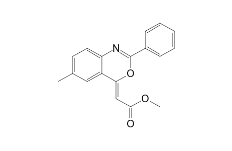 (Z)-(6-Methyl-2-phenylbenzo[d][1,3]oxazin-4-ylidene)acetic acid methyl ester