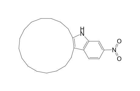 Cycloheptadec[b]indole, 5,6,7,8,9,10,11,12,13,14,15,16,17,18,19,20-hexadecahydro-2-nitro-