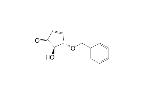 2-Cyclopenten-1-one, 5-hydroxy-4-(phenylmethoxy)-, trans-(.+-.)-