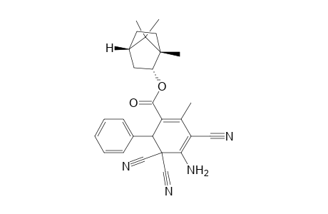 4-Amino3,5,5-tricyano-1-[(-)-(1'S,2'R,4'S)-bornyloxycarbonyl]-2-methyl-6-phenylcyclohexadiene