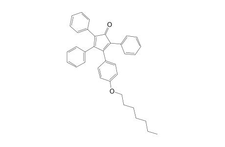 3-(p-heptyloxyphenyl)-2,4,5-triphenylcyclopentadienone