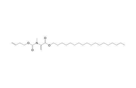 dl-Alanine, N-methyl-N-(byt-3-en-1-yloxycarbonyl)-, octadecyl ester