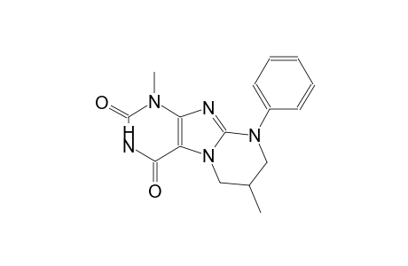 1,7-dimethyl-9-phenyl-6,7,8,9-tetrahydropyrimido[2,1-f]purine-2,4(1H,3H)-dione