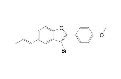 3-Bromo-2-(4-methoxyphenyl)-5-(E/Z)-prop-1-enylbenzofuran