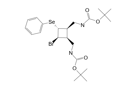 (1S*,2S*,3R*,4S*)-2-BROMO-3,4-BIS-(N-TERT.-BUTOXYCARBONYLAMINOMETHYL)-1-PHENYLSELENYLCYCLOBUTANE