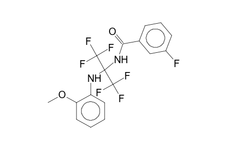 N-[1-(o-Anisidino)-2,2,2-trifluoro-1-(trifluoromethyl)ethyl]-3-fluorobenzamide