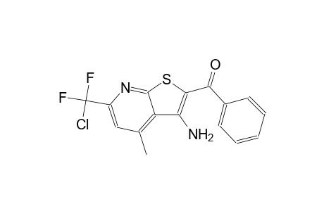 {3-amino-6-[chloro(difluoro)methyl]-4-methylthieno[2,3-b]pyridin-2-yl}(phenyl)methanone