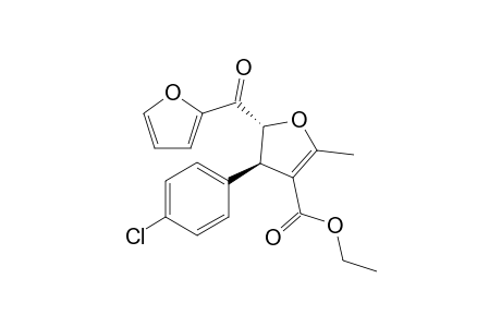 trans-4-Carbethoxy-3-(4-chlorophenyl)-2,3-dihydro-2-fur-2'-oyl-5-methylfuran