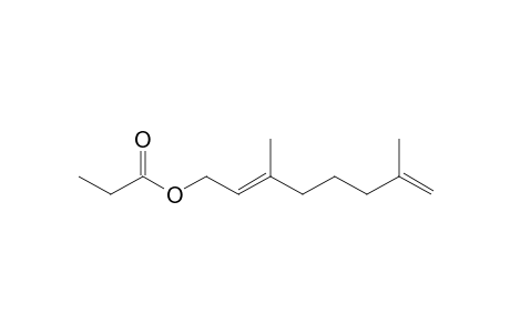 3,7-Dimethyl-2,7-octadien-1-yl propionate