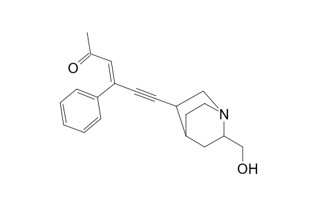 6-(2'-Hydroxymethyl-1'-azabicyclo[2.2.2]oct-5'-yl)-4-phenyl-(Z)-3-hexen-5-yn-2-one