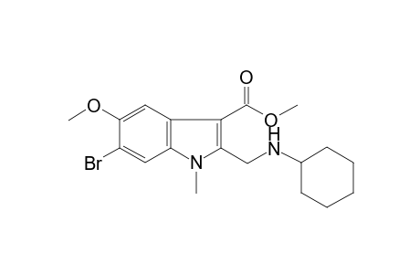 6-Bromo-2-[(cyclohexylamino)methyl]-5-methoxy-1-methyl-3-indolecarboxylic acid methyl ester