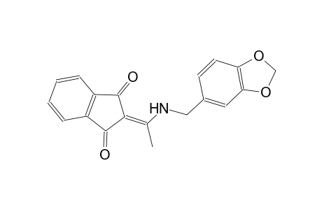 2-{1-[(1,3-benzodioxol-5-ylmethyl)amino]ethylidene}-1H-indene-1,3(2H)-dione