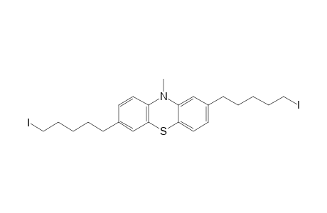 2,7-bis(5-iodanylpentyl)-10-methyl-phenothiazine
