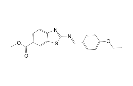 2-[(4-Ethoxy-benzylidene)-amino]-benzothiazole-6-carboxylic acid methyl ester