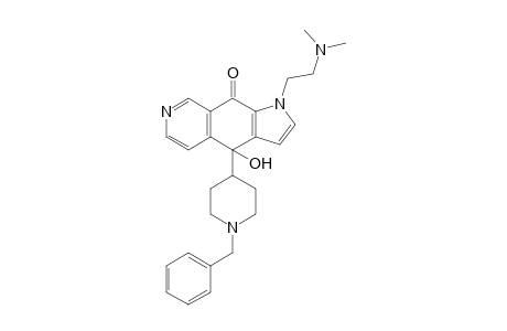 1-[2'-(N,N-Dimethylamino)ethyl]-4-hydroxy-4-(1"-benzylpiperidin-4"-yl)-1H-pyrrolo[3,2-g]isoquinolin-9(4H)-one
