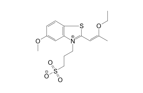 Benzothiazolium, 2-(2-ethoxyprop-2-enyl)-5-methoxy-3-(3-sulfonatopropyl)-