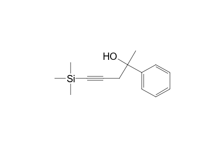1-Methyl-1-phenyl-4-(trimethylsilyl)-3-butyn-1-ol