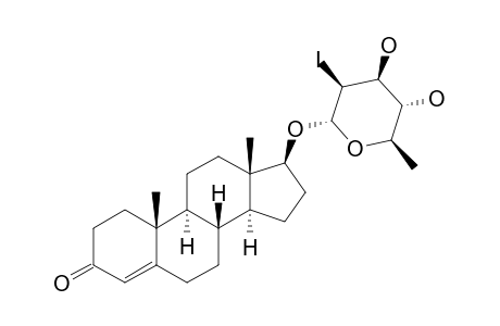 TESTOSTERYL-2,6-DIDEOXY-2-IODO-ALPHA-D-MANNO-HEXOPYRANOSIDE