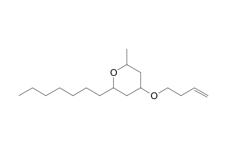 (+-)-4-(but-3-en-1-yloxy)-2-heptyl-6-methyltetrahydro-2H-pyran.