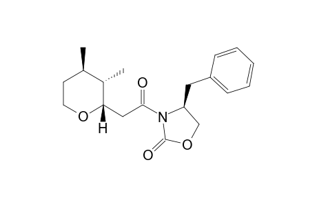 (2S,3S,4R)-2-[(S)-(4'-benzyl-2'-Oxo-1',3'-oxazolidin-3'-yl)carbonylmethyl]-3,4-dimethyl-tetrahydropyran