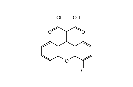 4-CHLOROXANTHENE-9-MALONIC ACID