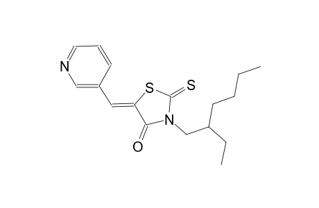 (5Z)-3-(2-ethylhexyl)-5-(3-pyridinylmethylene)-2-thioxo-1,3-thiazolidin-4-one
