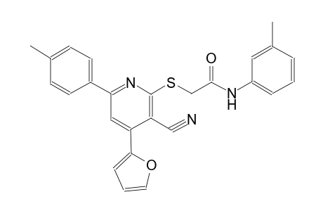 acetamide, 2-[[3-cyano-4-(2-furanyl)-6-(4-methylphenyl)-2-pyridinyl]thio]-N-(3-methylphenyl)-