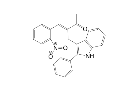 4-(2-nitrophenyl)-3-((2-phenyl-1H-indol-3-yl)methyl)-but-3-en-2-one