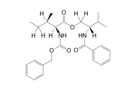 (-)-N-Benzoyl L-valinyl N'-benzyloxycarbonyl-L-isoleucinate
