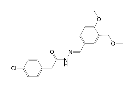 2-(4-chlorophenyl)-N'-{(E)-[4-methoxy-3-(methoxymethyl)phenyl]methylidene}acetohydrazide