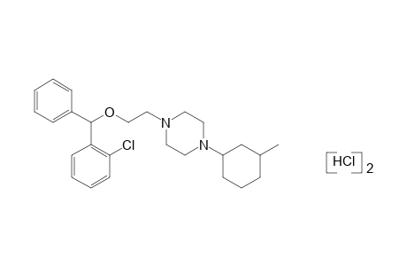 1-{2-[(o-chloro-alpha-phenylbenzyl)oxy]ethyl}-4-(3-methylcyclohexyl)piperazine, dihydrochloride