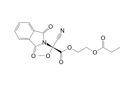 (2S,2'R)-2'-Cyano-2'-methoxy-2'-phthalimido-2-acetoxy ethyl propanoate