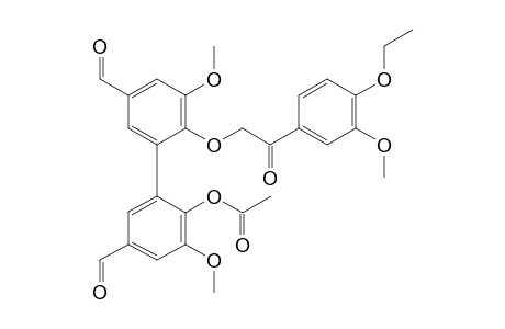 4-O-ACETYL-4'-O-[ALPHA-(3-METHOXY-4-ETHOXYPHENYL)-ALPHA-OXOETHYL]-DEHYDRO-DIVANILLIN