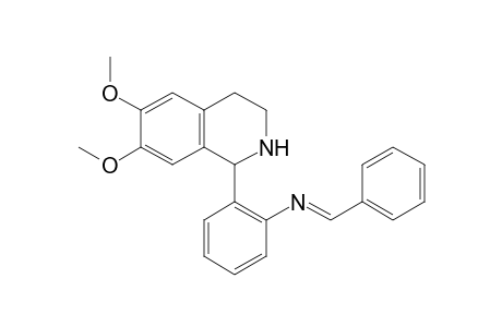 1-[o-(BENZYLIDENEAMINO)PHENYL]-6,7-DIMETHOXY-1,2,3,4-TETRAHYDROISOQUINOLINE