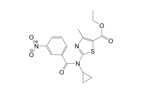 ethyl 2-[cyclopropyl(3-nitrobenzoyl)amino]-4-methyl-1,3-thiazole-5-carboxylate