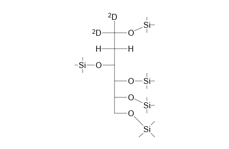 Sorbit-1,1-D2, 2-desoxy-pentakis-O-(trimethylsilyl)-