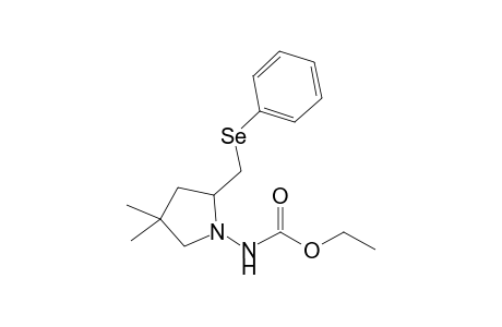 N-Ethoxycarbonyl-(4,4-dimethyl-2-[(phenylseleno)methyl]-1-pyrrolidin)amine