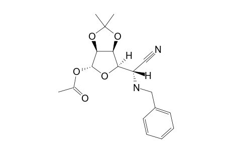 1-O-ACETYL-5-(BENZYLAMINO)-5-CYANO-5-DEOXY-2,3-O-(1-METHYLETHYLIDENE)-BETA-L-ERYTHRO-PENTOFURANOSE