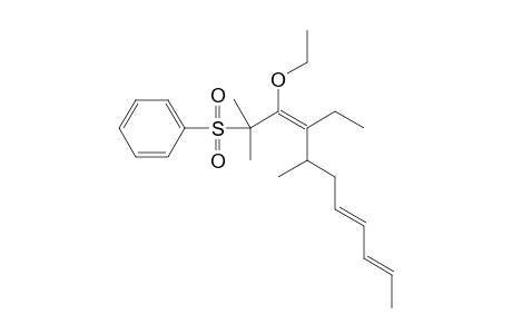 2-Ethoxy-3-ethyl-1,1,4-trimethyl-1-(phenylsulfonyl)-2(Z),7(E),9-decatriene