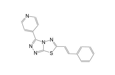 [1,2,4]triazolo[3,4-b][1,3,4]thiadiazole, 6-[(E)-2-phenylethenyl]-3-(4-pyridinyl)-