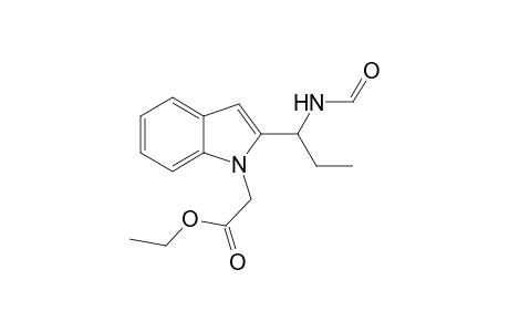 N-{1-[1-(Ethixycarbonylmethyl)-1H-indol-2-yl]propyl}formamide
