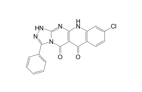 9-Chloro-3-phenyl[1,2,4]triazolo[4',3':1,2]-pyrimido[4,5-b]quinoline-5,6(1H,4H,11H)dione