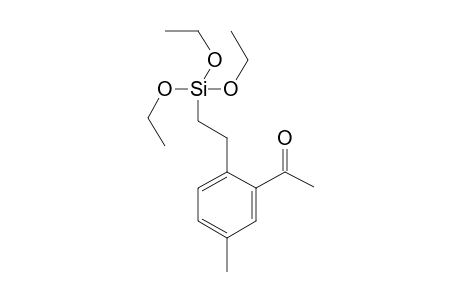 5-Methyl-2-[2-(triethoxysilyl)ethyl]acetophenone