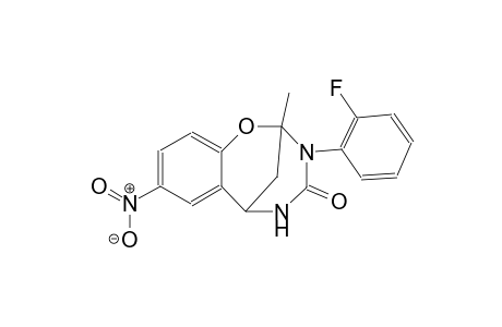 10-(2-fluorophenyl)-9-methyl-4-nitro-8-oxa-10,12-diazatricyclo[7.3.1.0²,⁷]trideca-2,4,6-trien-11-one