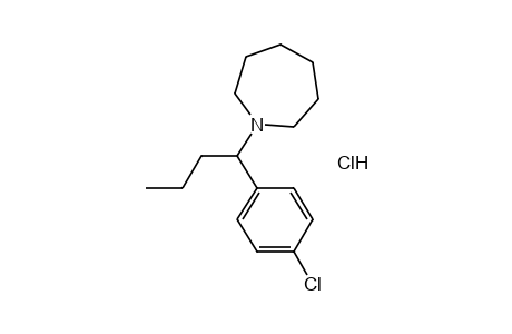 1-(p-CHLORO-alpha-PROPYLBENZYL)HEXAMETHYLENIMINE, HYDROCHLORIDE